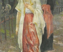 İbrahim Çallı - Saraylı Hanım ve Hizmetkarı, 150x85