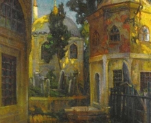 İbrahim Çallı - Türbeler, 81x65, 1907