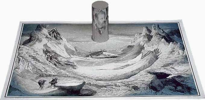 Jules Verne's Mysterious Island optical illusion